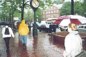 Harvard Square in Cambridge