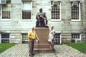 J.Harvard "statue"
