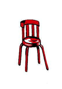 Chaise rouge